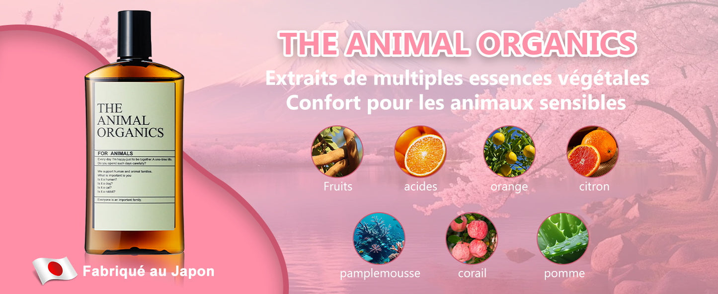 Soins THE ANIMAL ORGANICS Gouttes pour les oreilles de chien Fabriquées au Japon 100 ml