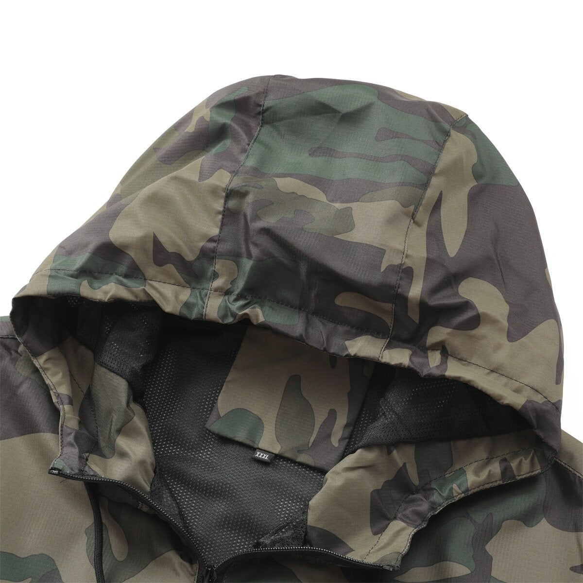 YFFUSHI Mens Summer Outdoor Sports Lightweight Camo Mesh Jacket with Hood