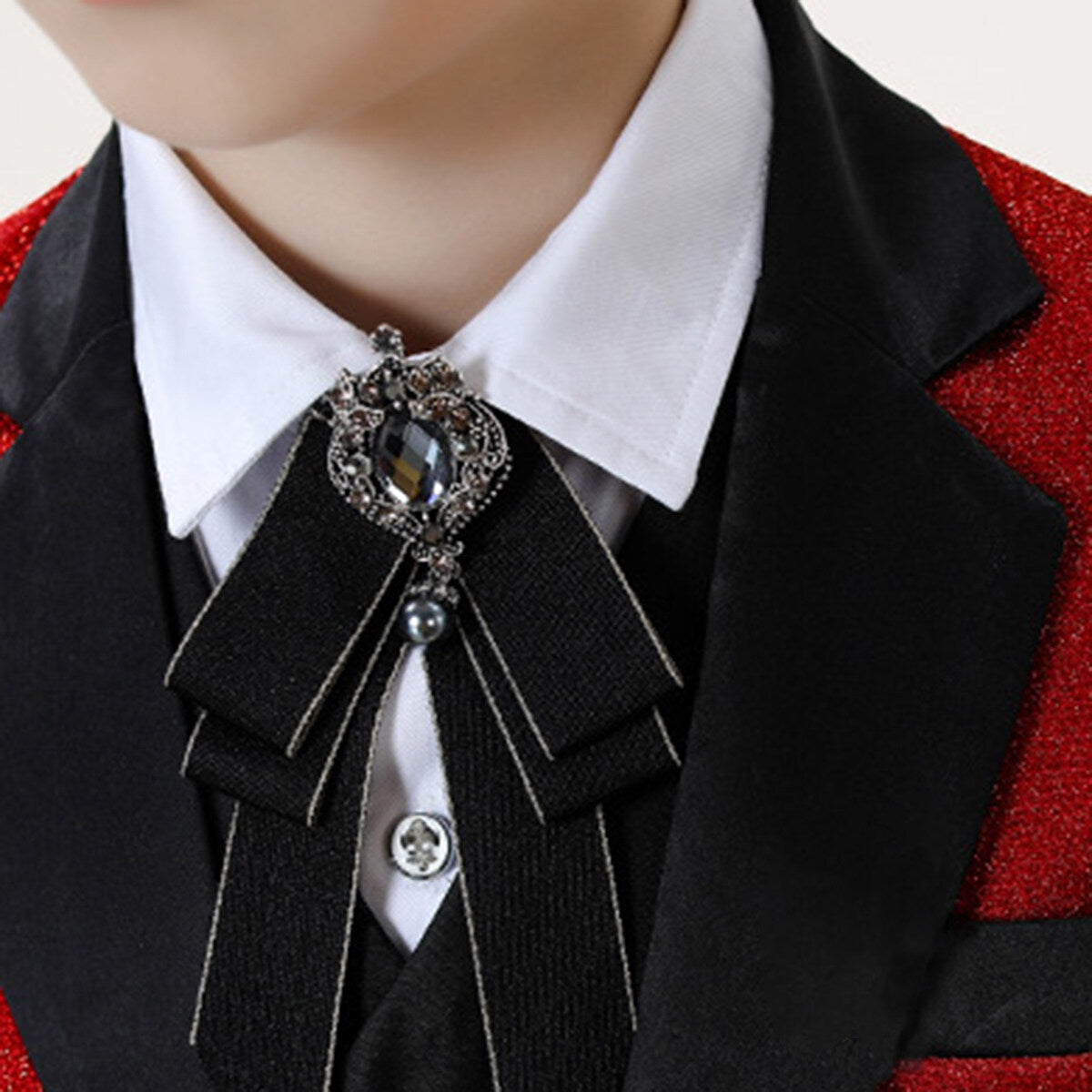 YFFUSHI Boys Suits 3Pcs Set Highlight Jacket Wedding Party Evening Dress