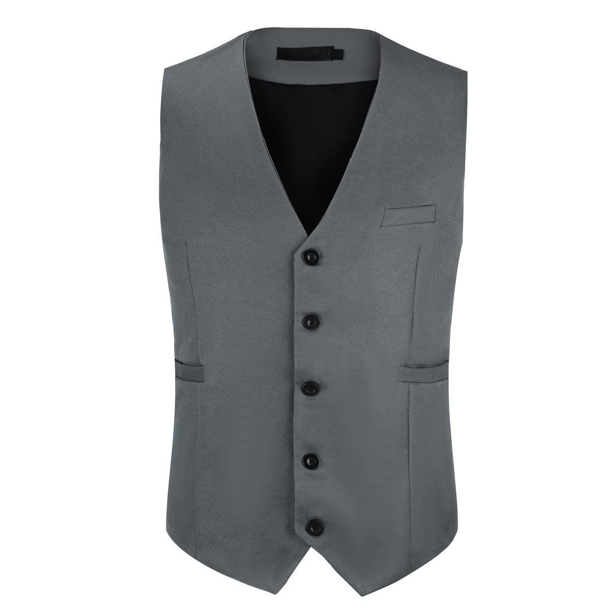 Cloudstyle Mens Suit Vest Slim Fit Dress Business Casual Waistcoat 5 Button V-Neck Vest