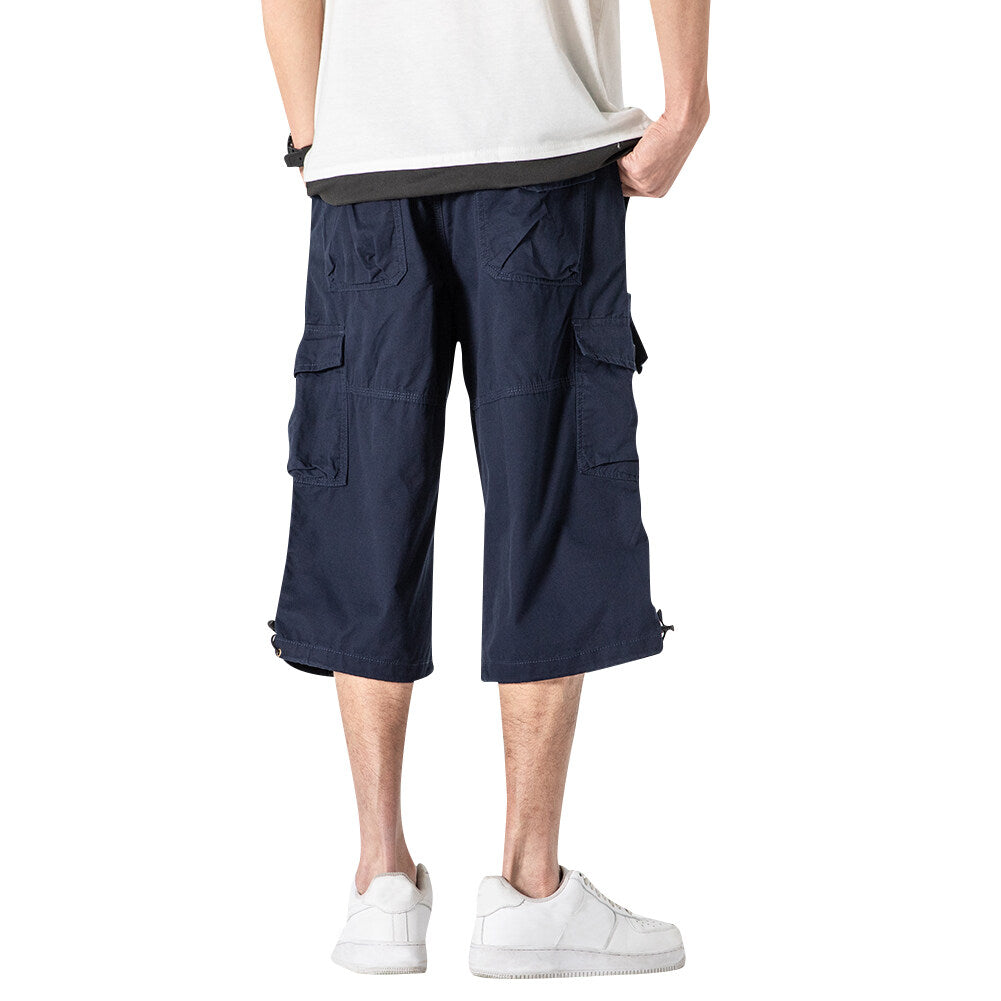 YFFUSHI Mens Casual Multi-pocket 3/4 Capri Pants