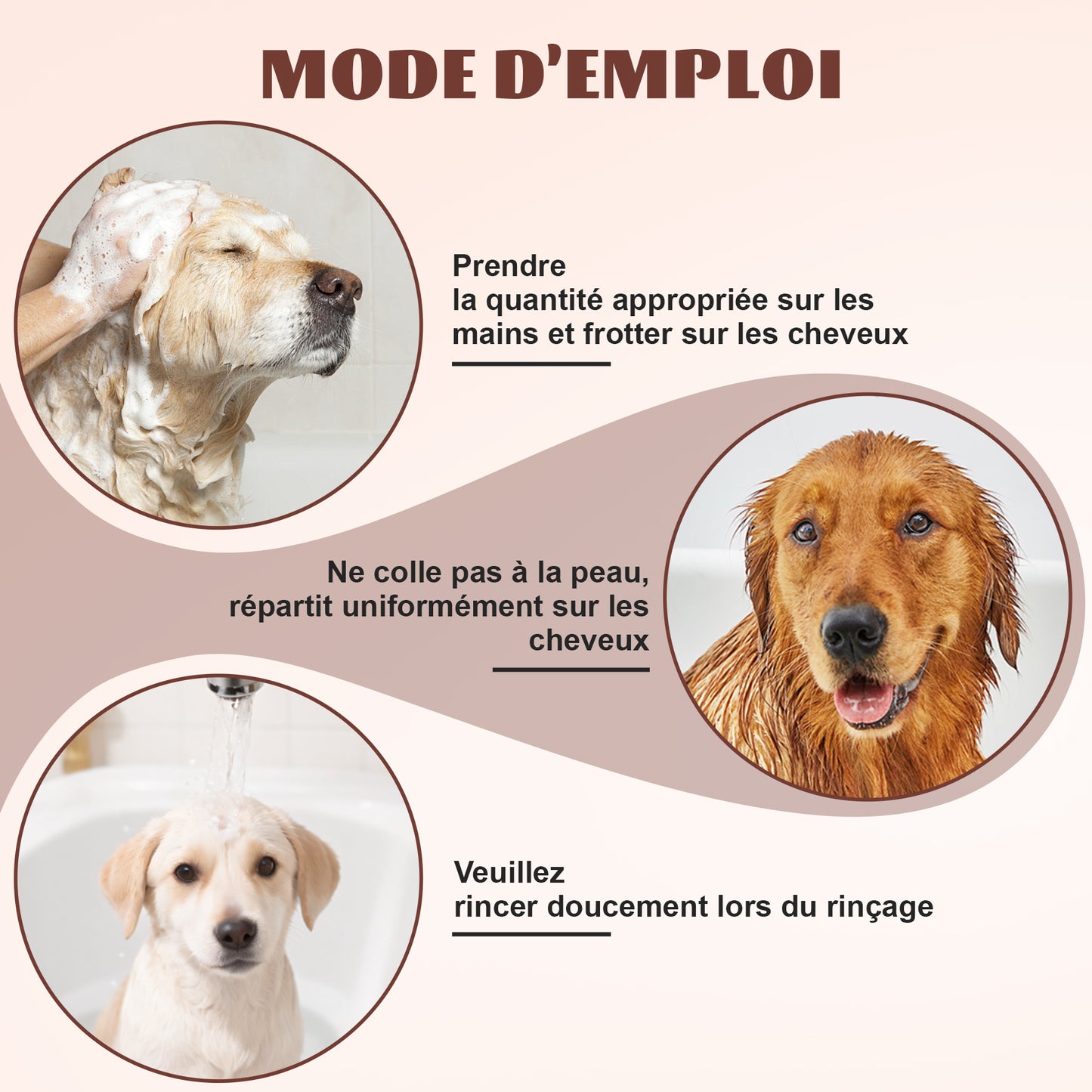 Après-shampoing Naturel pour Chien 250ML,Conditionneur pour chien,Ingrédients actifs naturels,Conditionneur de Pelage