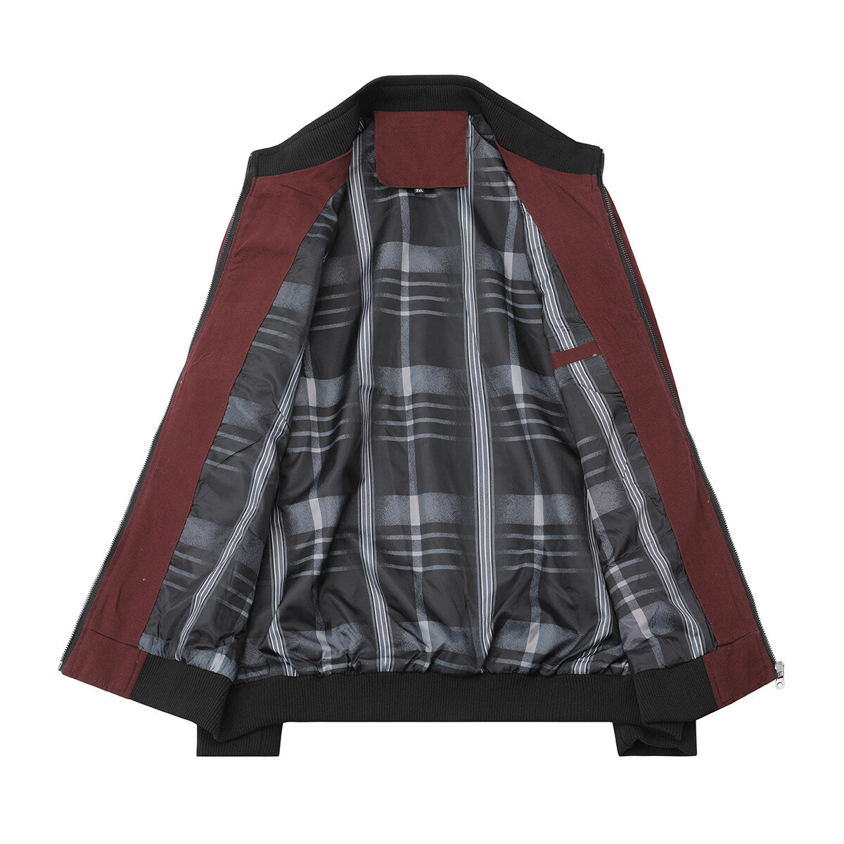 YFFUSHI Mens Outerwear Casual Cotton Bomber Jacket