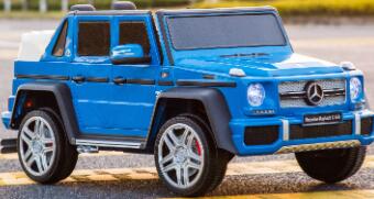 Carro elétrico para crianças Mercedes-Maybach G650 - ORYXEARTH - Azul - Bateria 12V - Velocidade 3-5 km/h