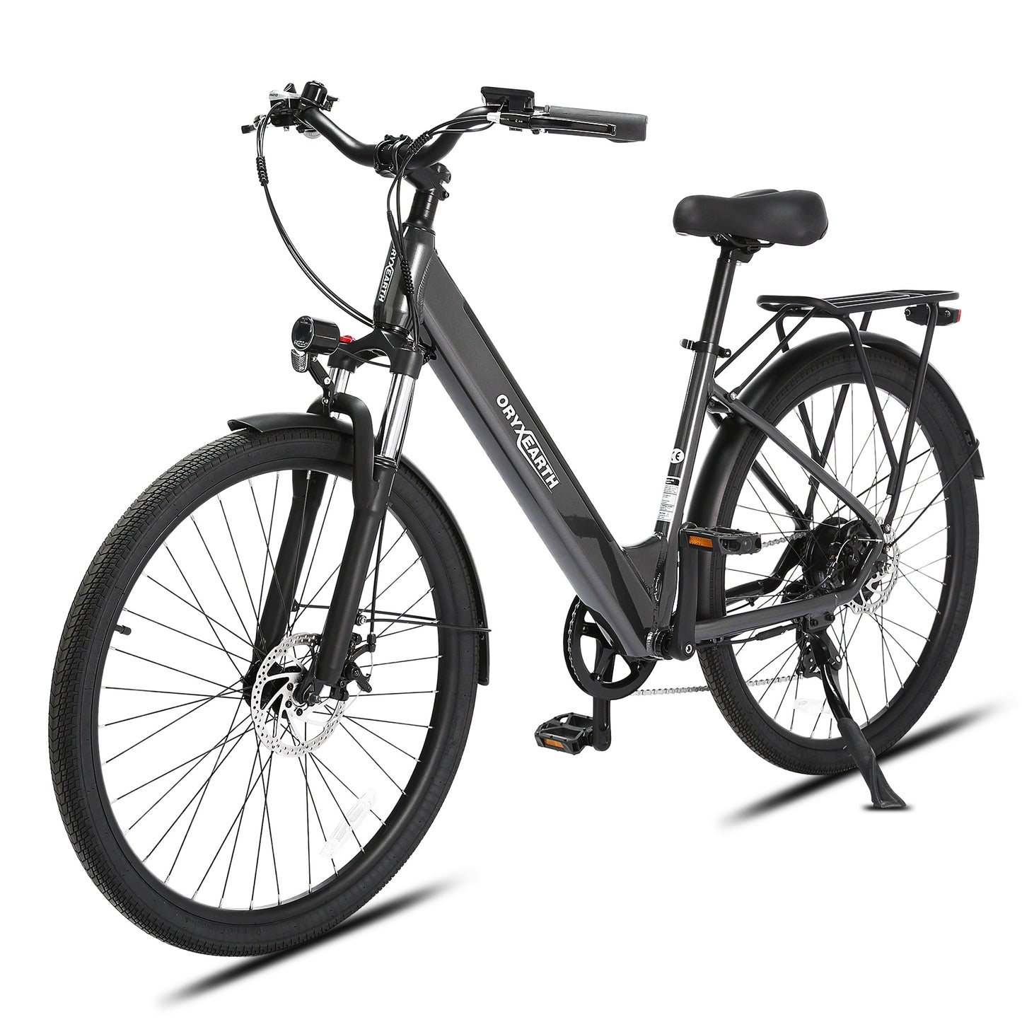 Bicicleta Elétrica Oryxearth 250W-SHIMANO7V (rodas de 27,5 cm - alumínio cinza brilhante)