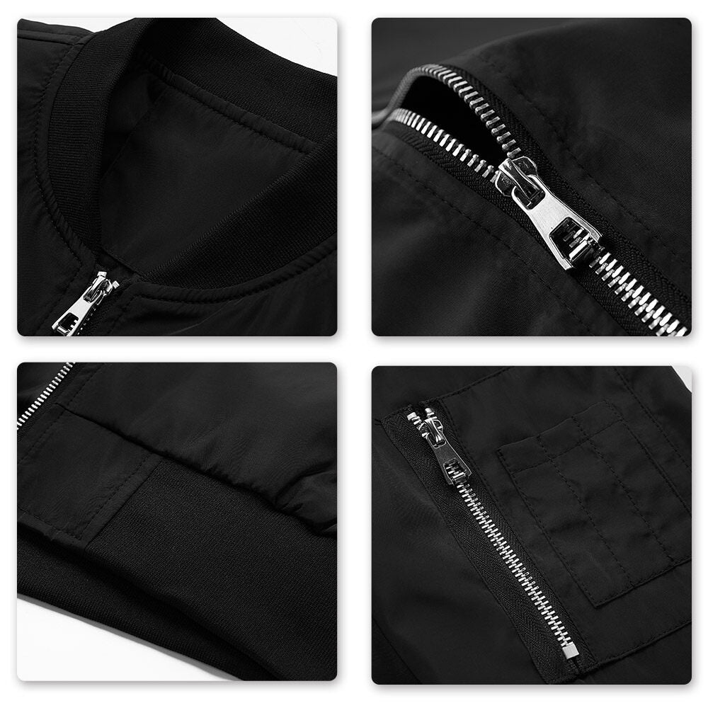 Youthup Mens Bomber Jackets Casual Lightweight Plus Size Coat