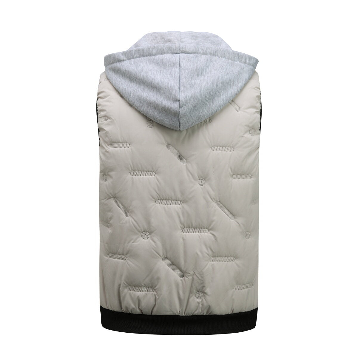 YOUTHUP Mens Casual Hooded Stand Collar Windproof Padded Vest