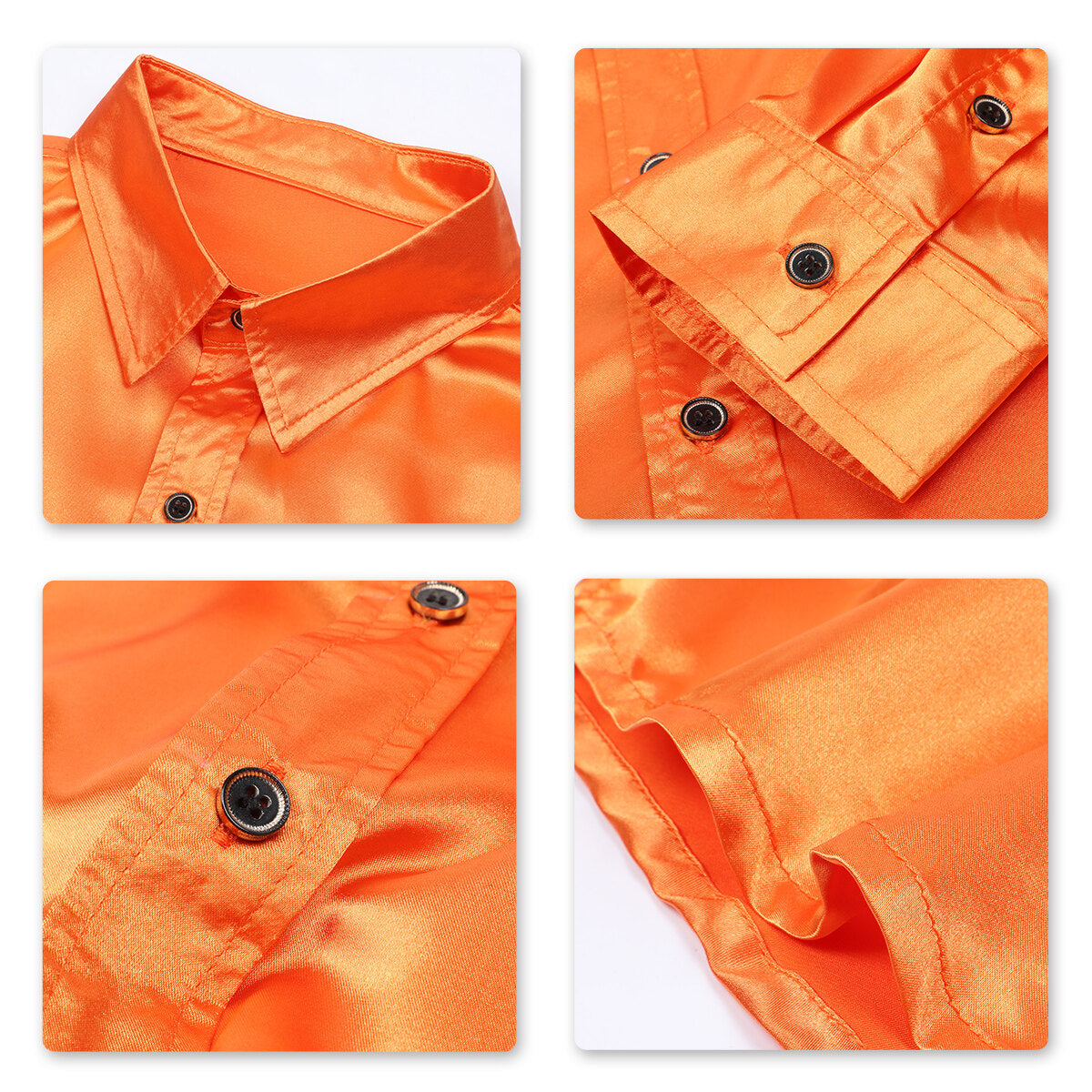 YOUTHUP Mens Fashion Casual Long Sleeve Lapel Shirt