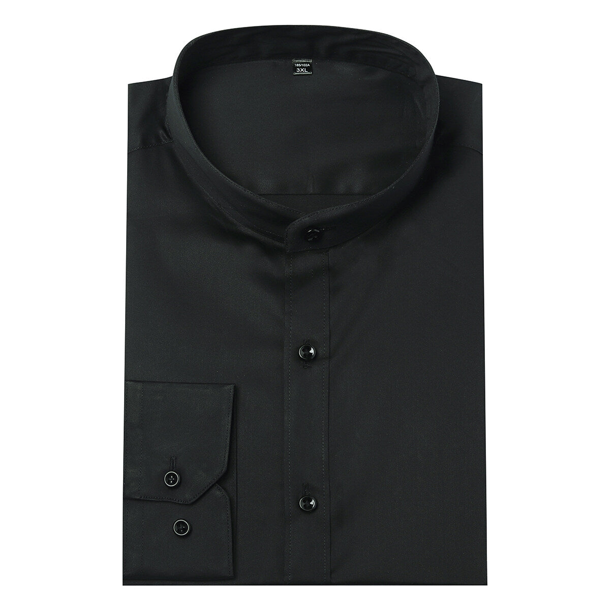 Youthup Mens Banded Collar Slim Fit Shirts