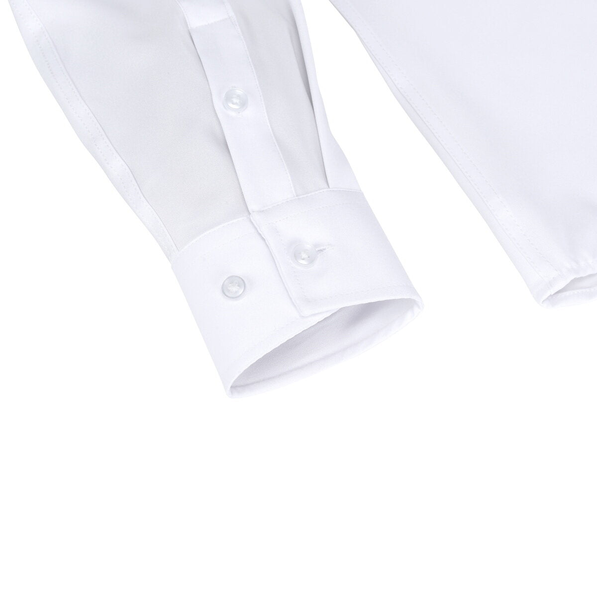 YOUTHUP Mens Business Casual Shirt Solid Color Polyester Long Sleeve Formal Dress