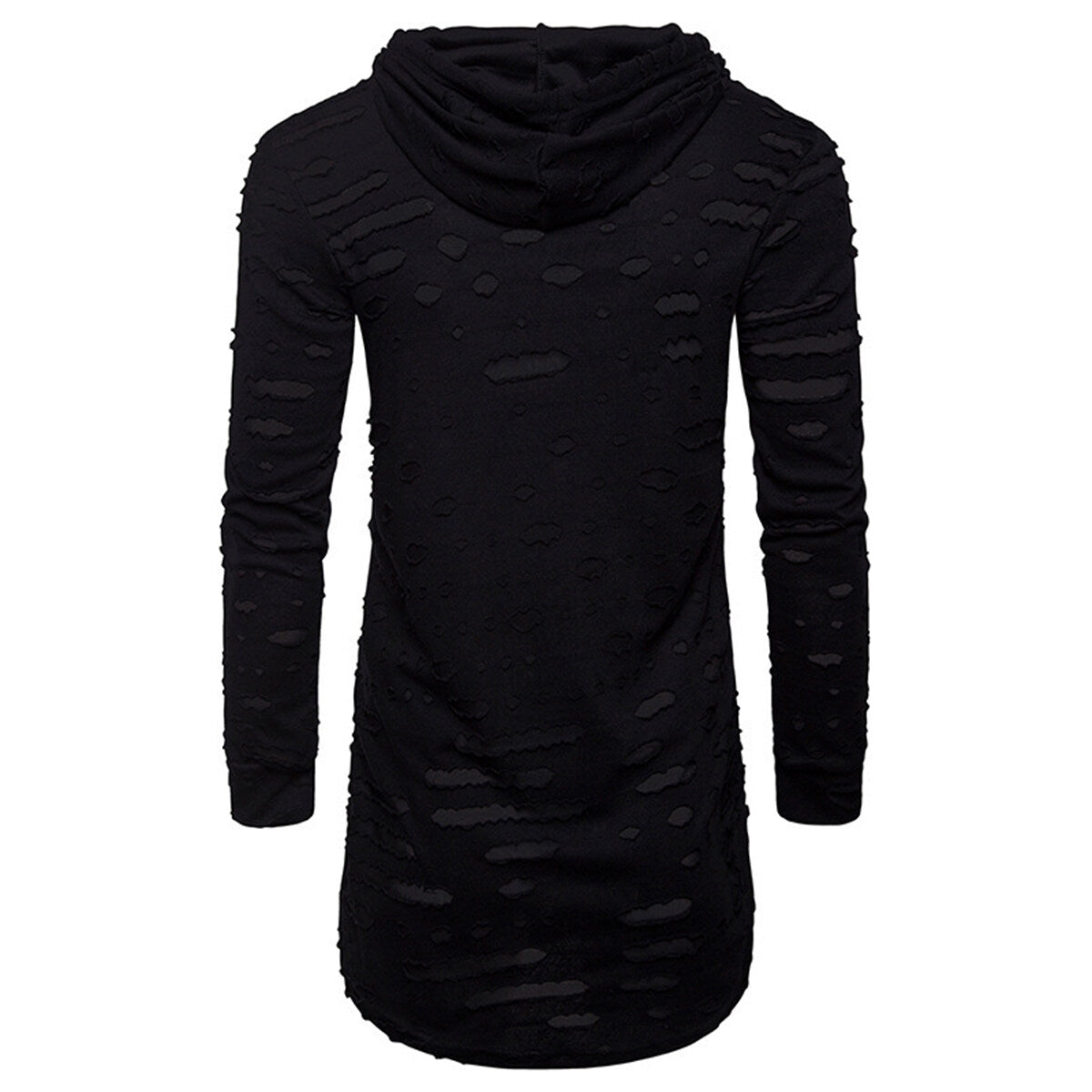 Youthup Mens Ripped Sweatshirt Hoodie T-Shirt