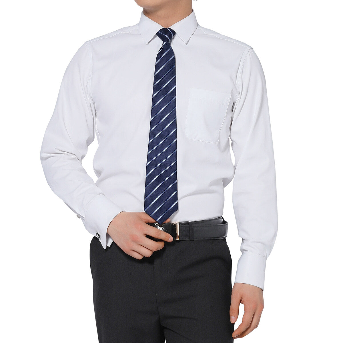 Youthup French Cuff Long Sleeve Business Shirt