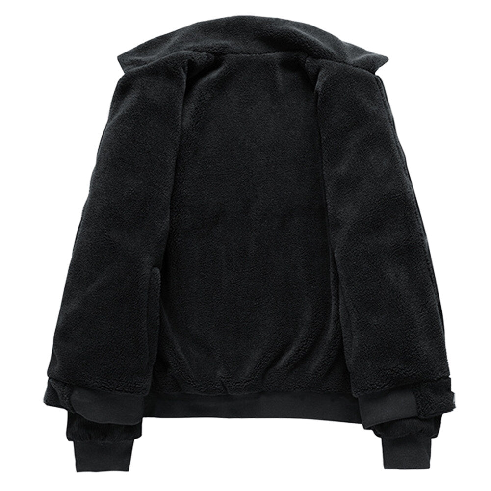 Youthup Mens Fleece Reversible Usefulness Baseball Jacket