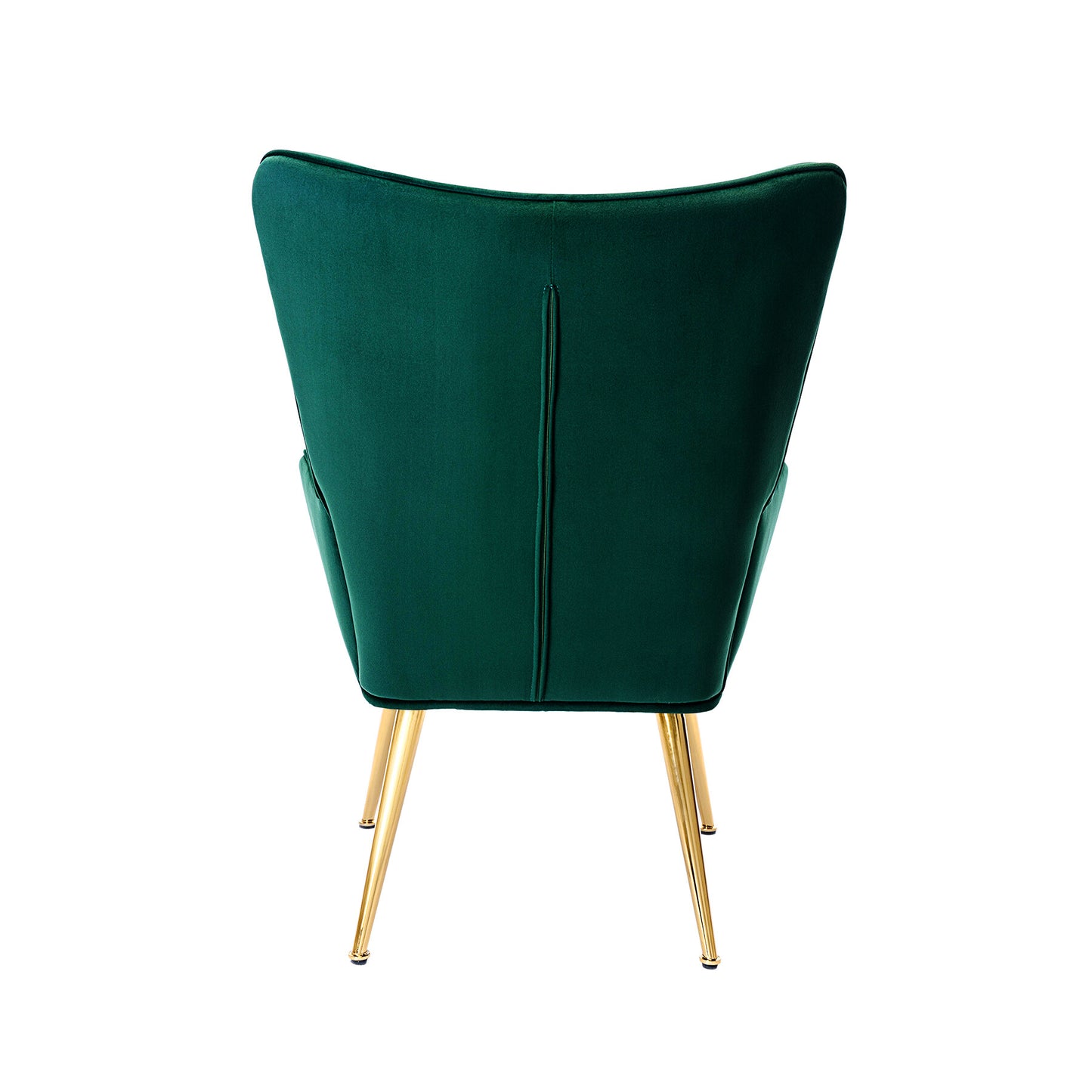 Poltrona de Relaxamento HomeMiYN Lounge Vintage(72x66x97cm - Veludo/Metal Dourado - Verde)
