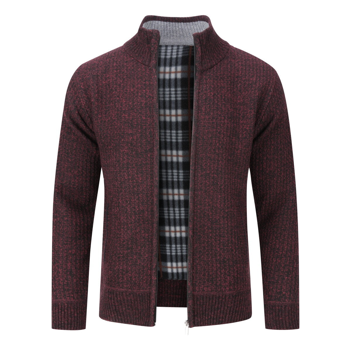 YFFUSHI Mens Slim Fit Solid Color Knit Cardigan