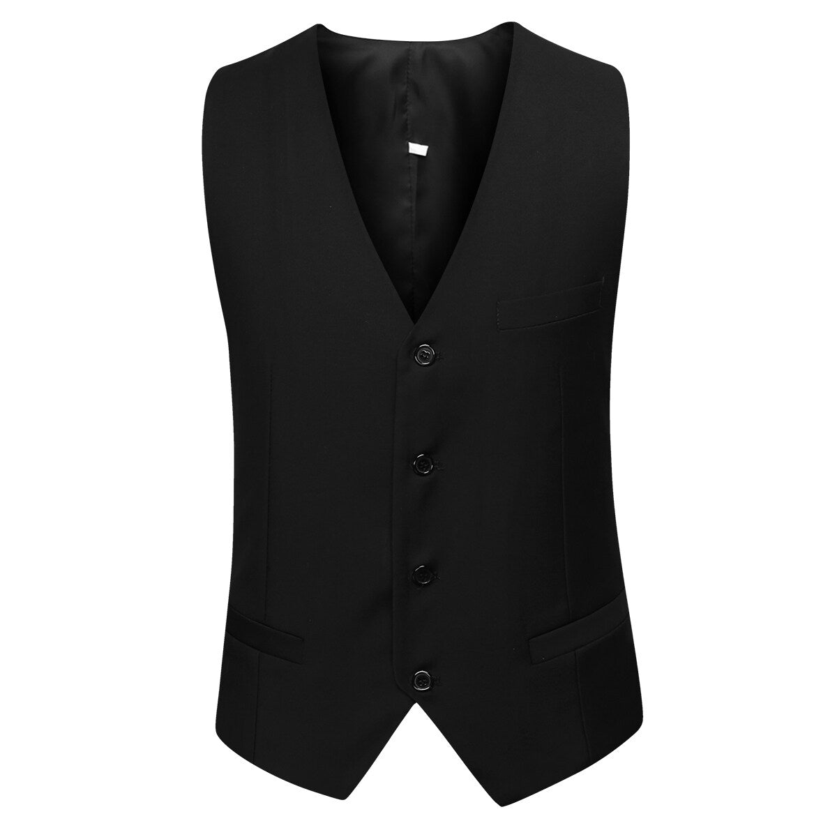 YFFUSHI Mens 3 Piece 1 Button Solid Color Slim Suit Set for Wedding or Business