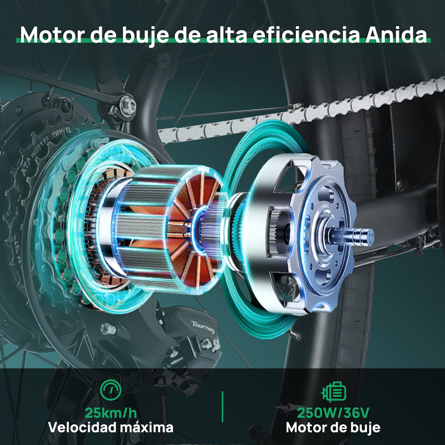 Bicicleta eléctrica urbana Oryxearth / Pedelec, SHIMANO 7 velocidades, motor de 250 W, 5 modos de asistencia, Gris.