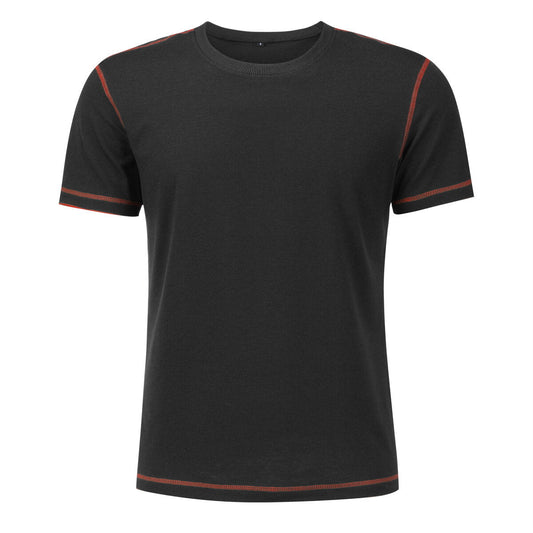 YFFUSHI Mens Summer Cotton T-Shirt Fashion Embroidery Daily Casual Tops