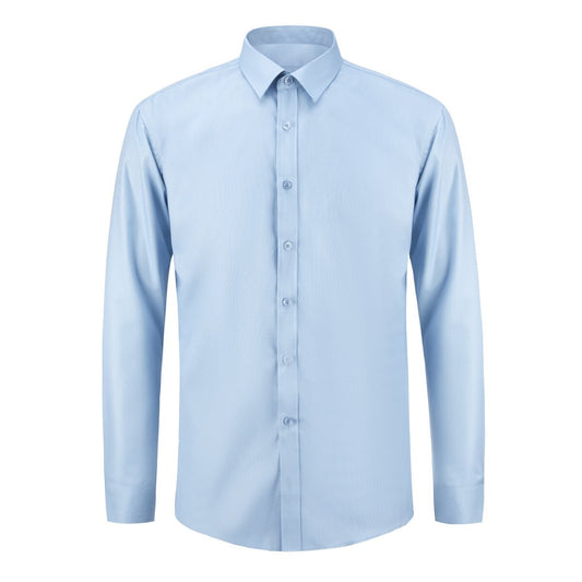 YFFUSHI Mens Long Sleeve Business Shirt Lightwight Lapel Formal Top