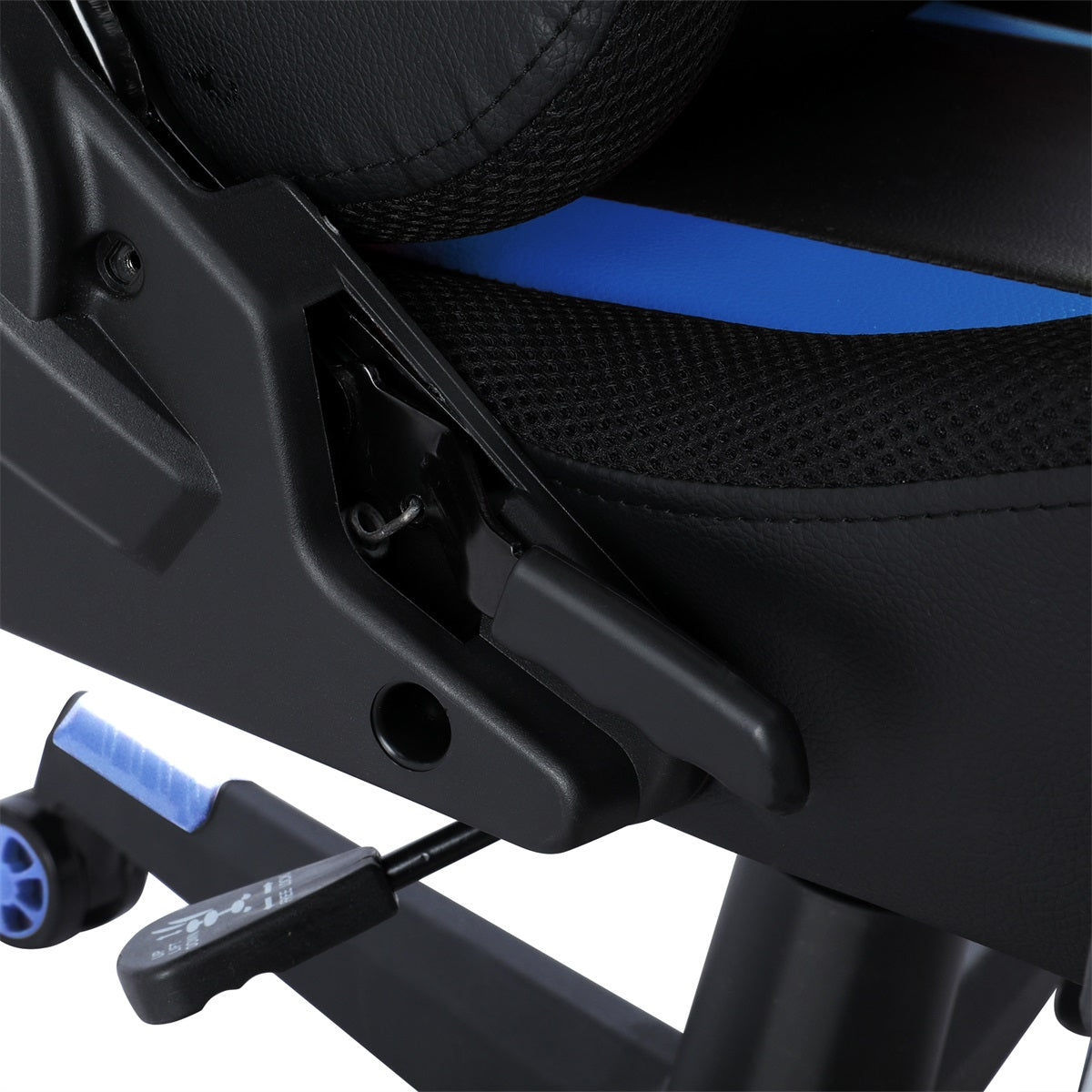 Cadeira de jogo com luzes LED RGB e alto-falantes Cadeira de gaming Cadeira de escritório estilo racing Cadeira PC de couro PU