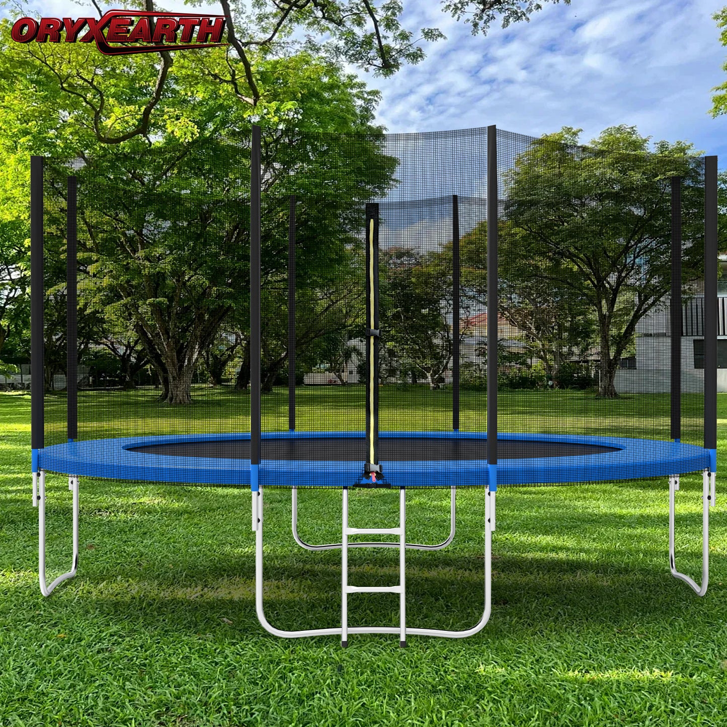 TRAMPOLINE GÉANT 427 CM AVEC FILET DE SÉCURITÉ - JARDIN - ANTI-CORROSION - ENFANTS/ADULTES