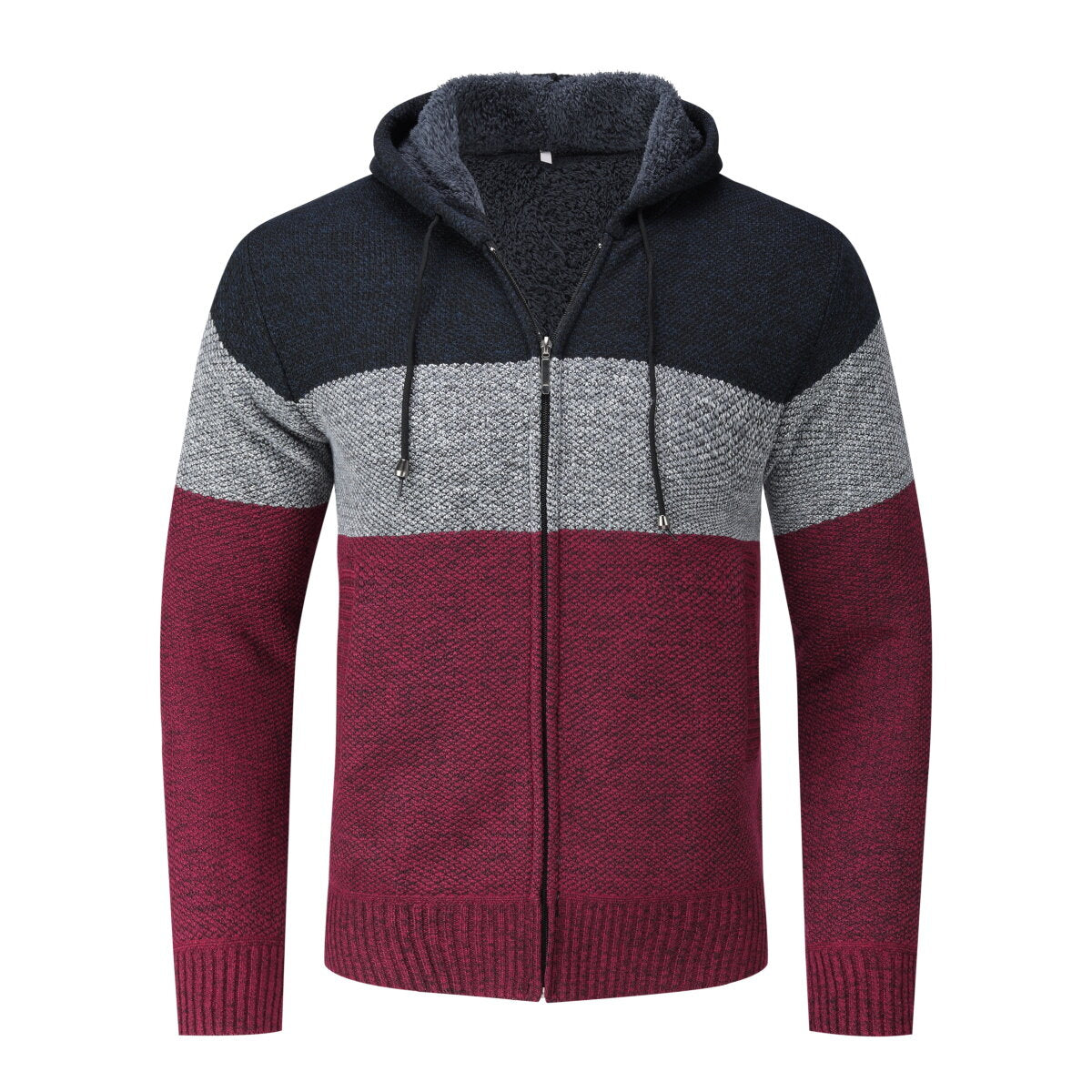 YFFUSHI Mens Casual Hooded Cardigan Jacket