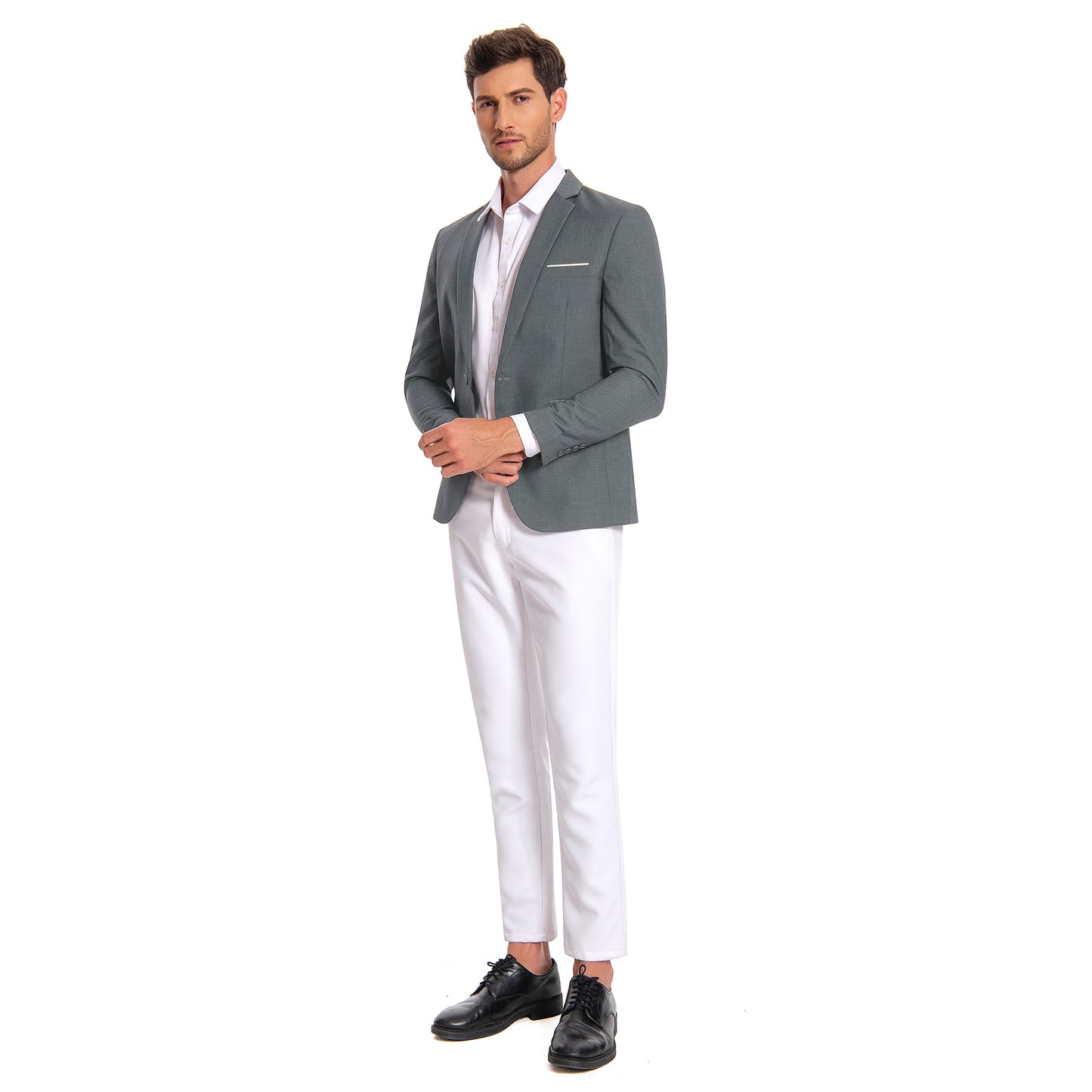 Cloudstyle Men's Suit Jacket One Button Slim Fit Sport Coat Business Daily Blazer