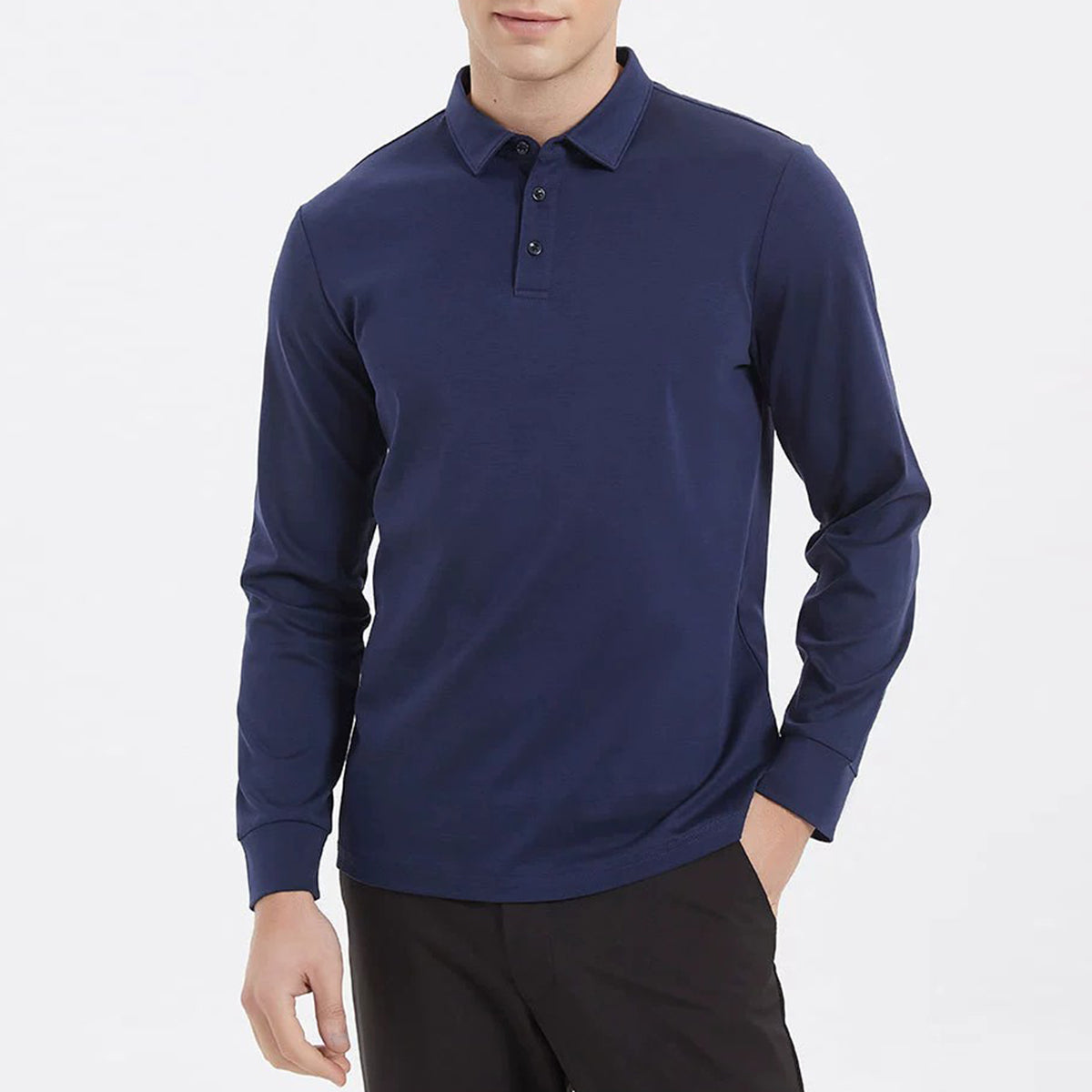 YOUTHUP Mens Soft Mercerized Cotton Long Sleeve Non-iron Shirt