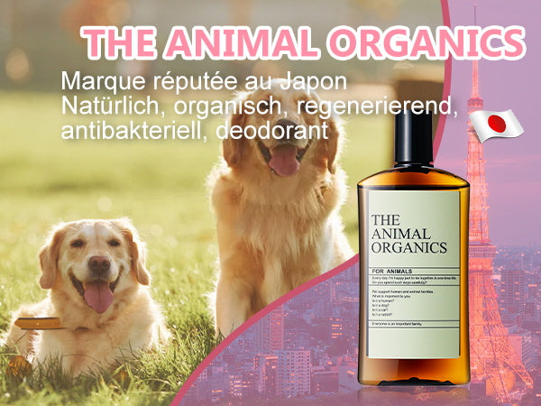 Soins THE ANIMAL ORGANICS Gouttes pour les oreilles de chien Fabriquées au Japon 100 ml