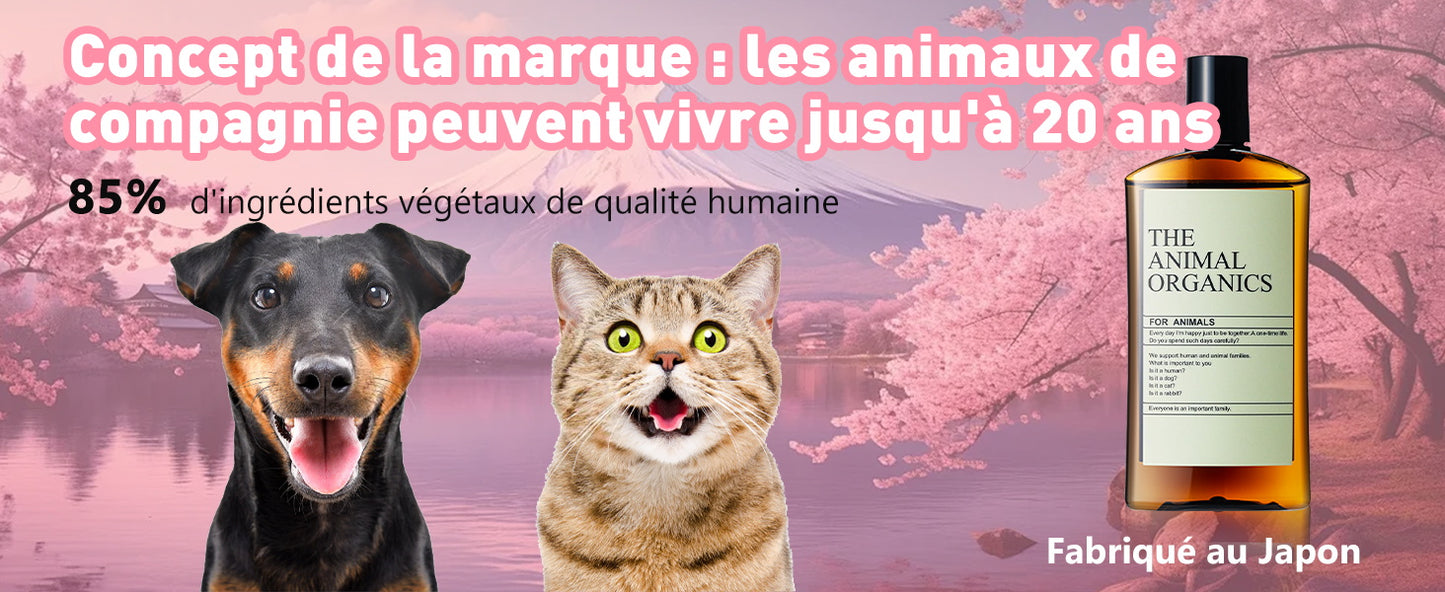 Soins THE ANIMAL ORGANICS Gouttes pour les oreilles de chien Fabriquées au Japon 100 ml