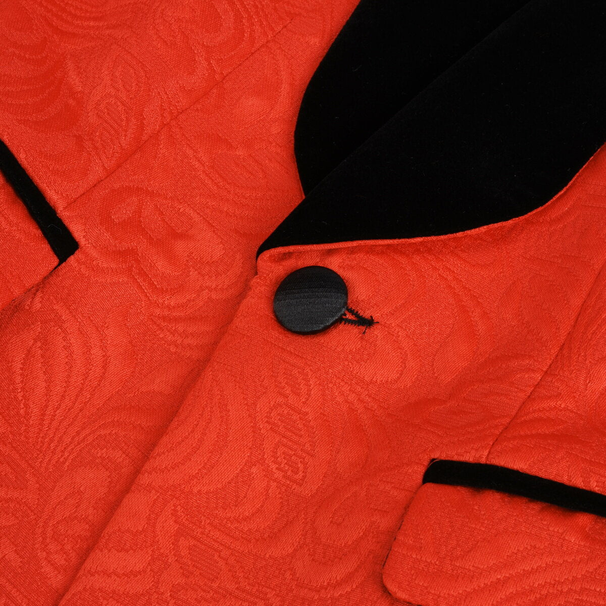 YFFUSHI Boys Three-piece Suit Velvet Paisley Embroidered Blazer and Vest and Pants