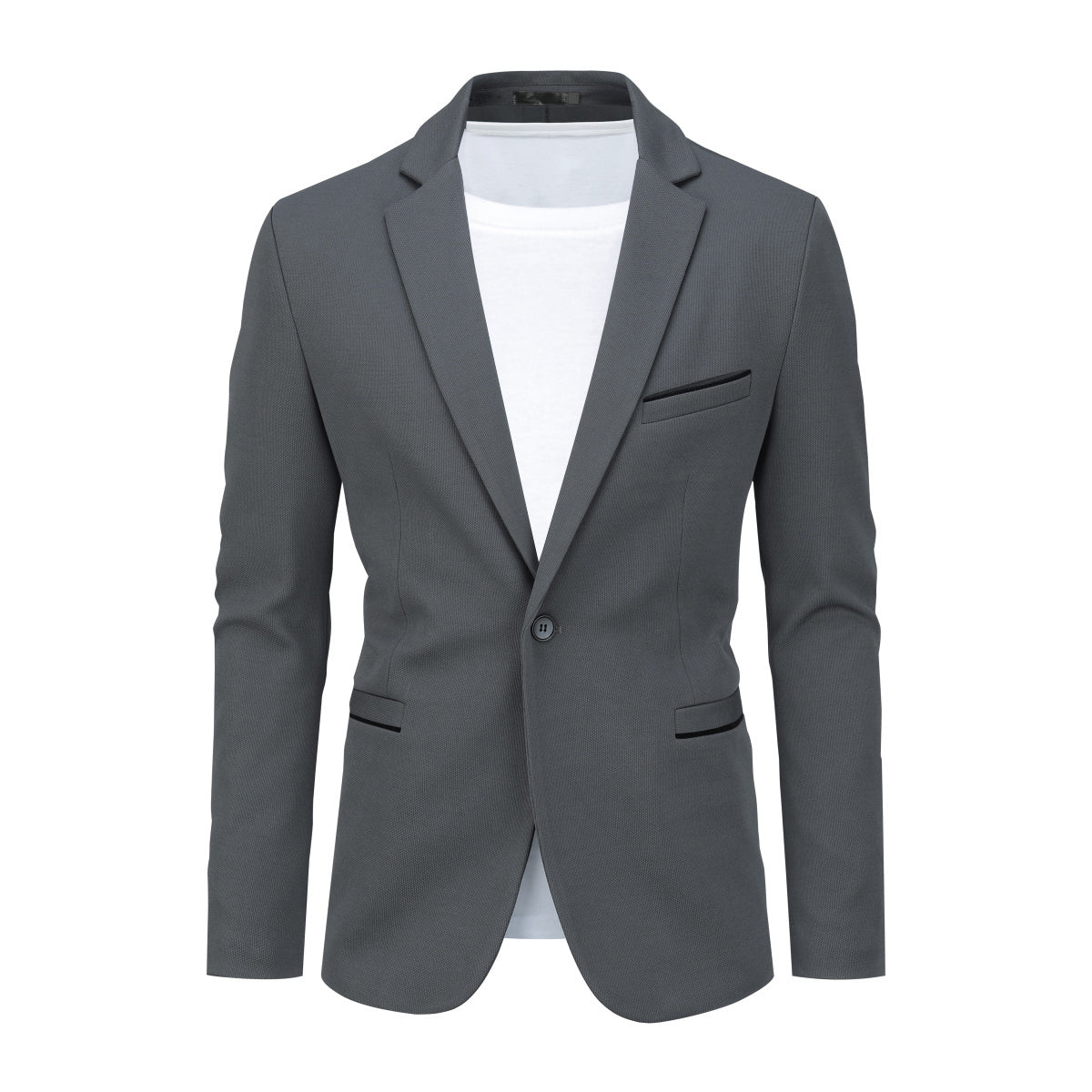 Cloudstyle Men's Suit Jacket One Button Slim Fit Sport Coat Business Daily Blazer