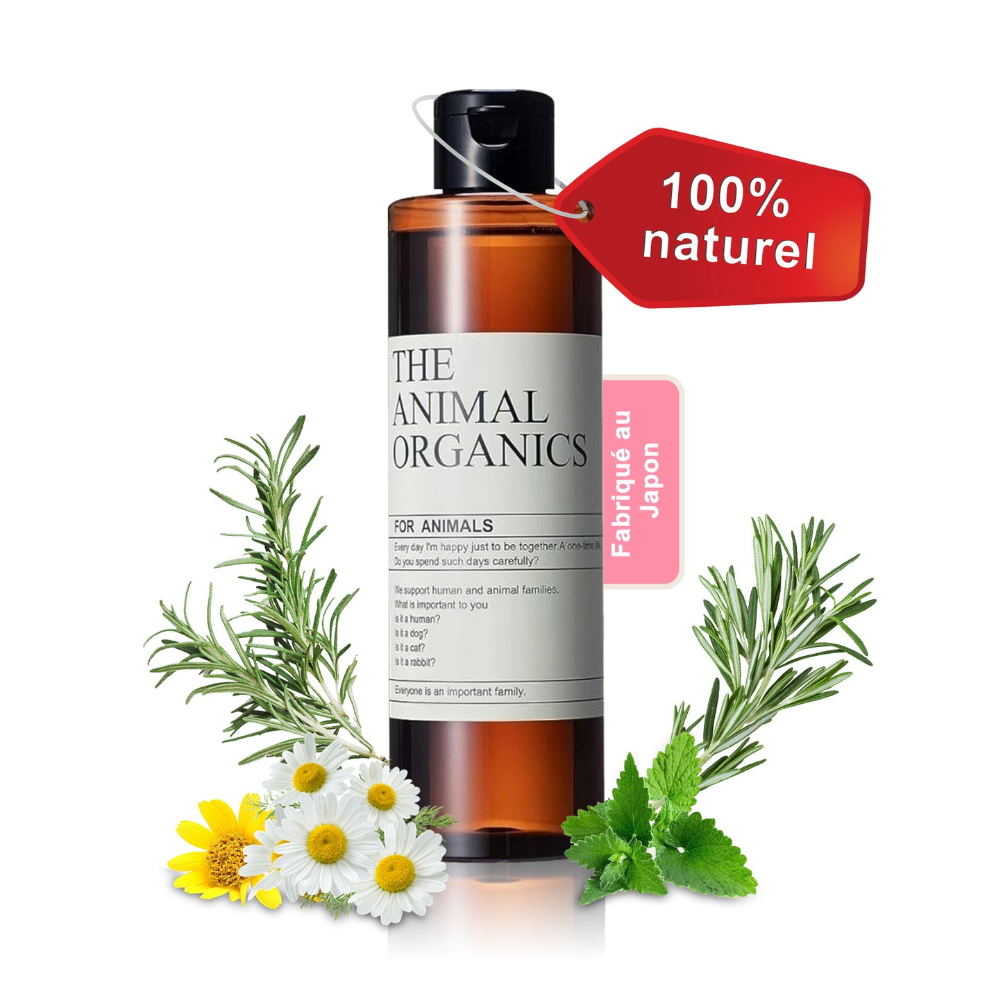 Hondenshampoo 250ml，Natuurlijk extract，Geurneutraliserende shampoo voor honden met gevoelige huid，Shampoo zonder toevoegingen，Hydraterende shampoo