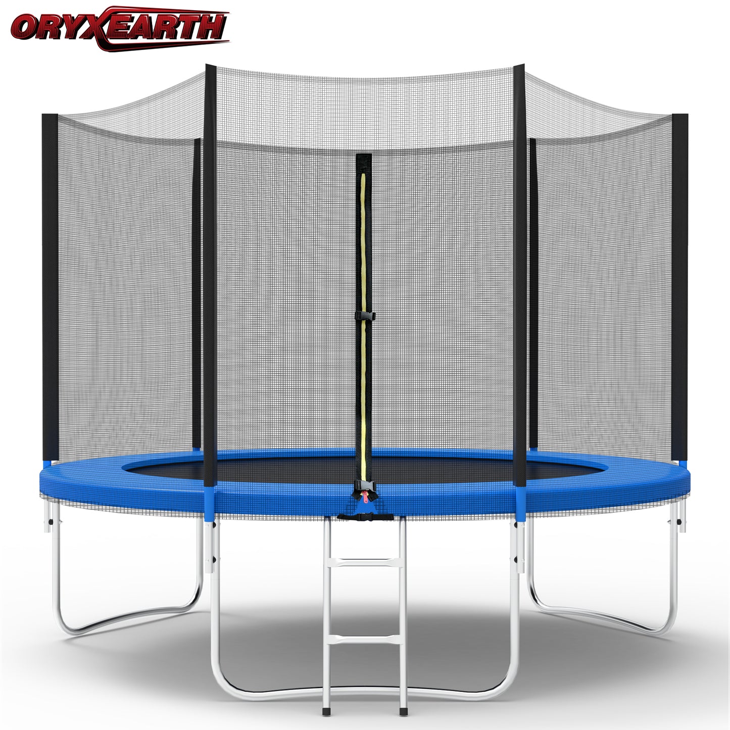 Trampoline de Jardin Enfants et Adultes Jeux d'Extérieur 305 cm Noir et Bleu Avec Filet de sécurité Couverture de protection