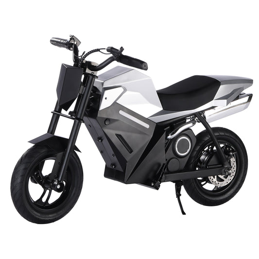 Moto électrique pour enfants, 16 km/h, 250 W, 12,5", 3 vitesses, LED