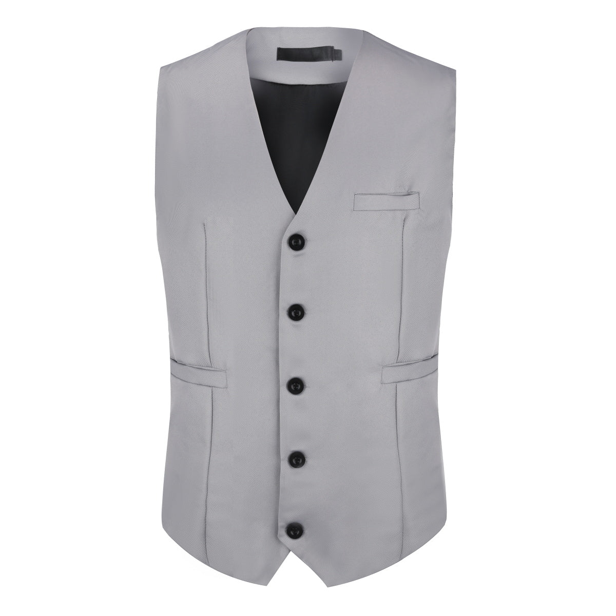 Cloudstyle Mens Suit Vest Slim Fit Dress Business Casual Waistcoat 5 Button V-Neck Vest