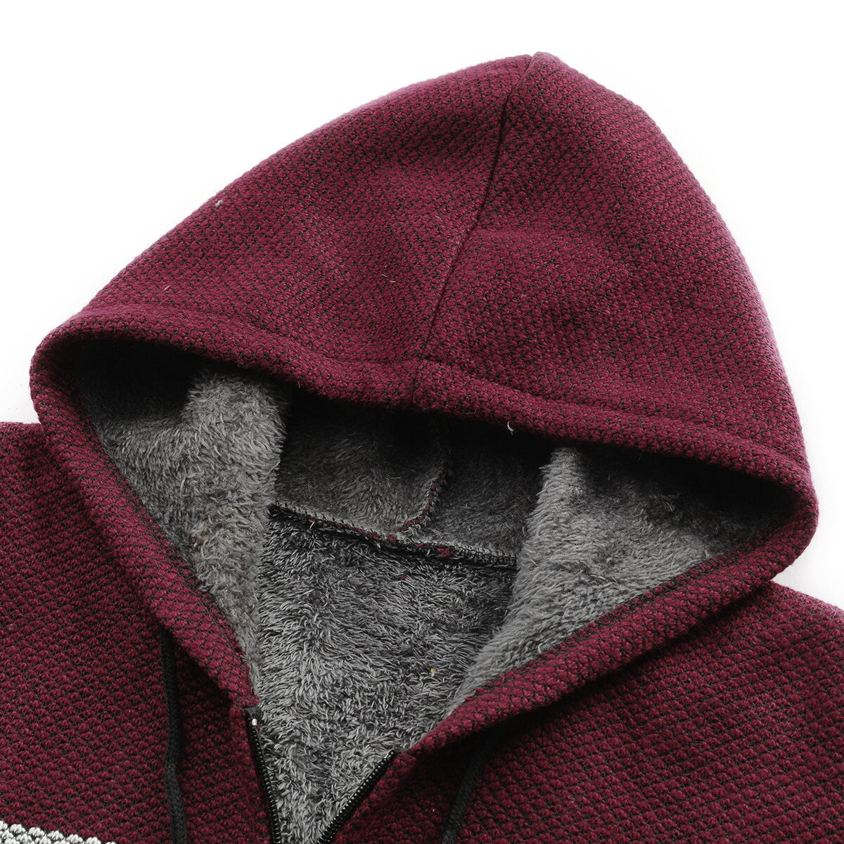 YFFUSHI Mens Knitted Sweater Hooded Zip Cardigan