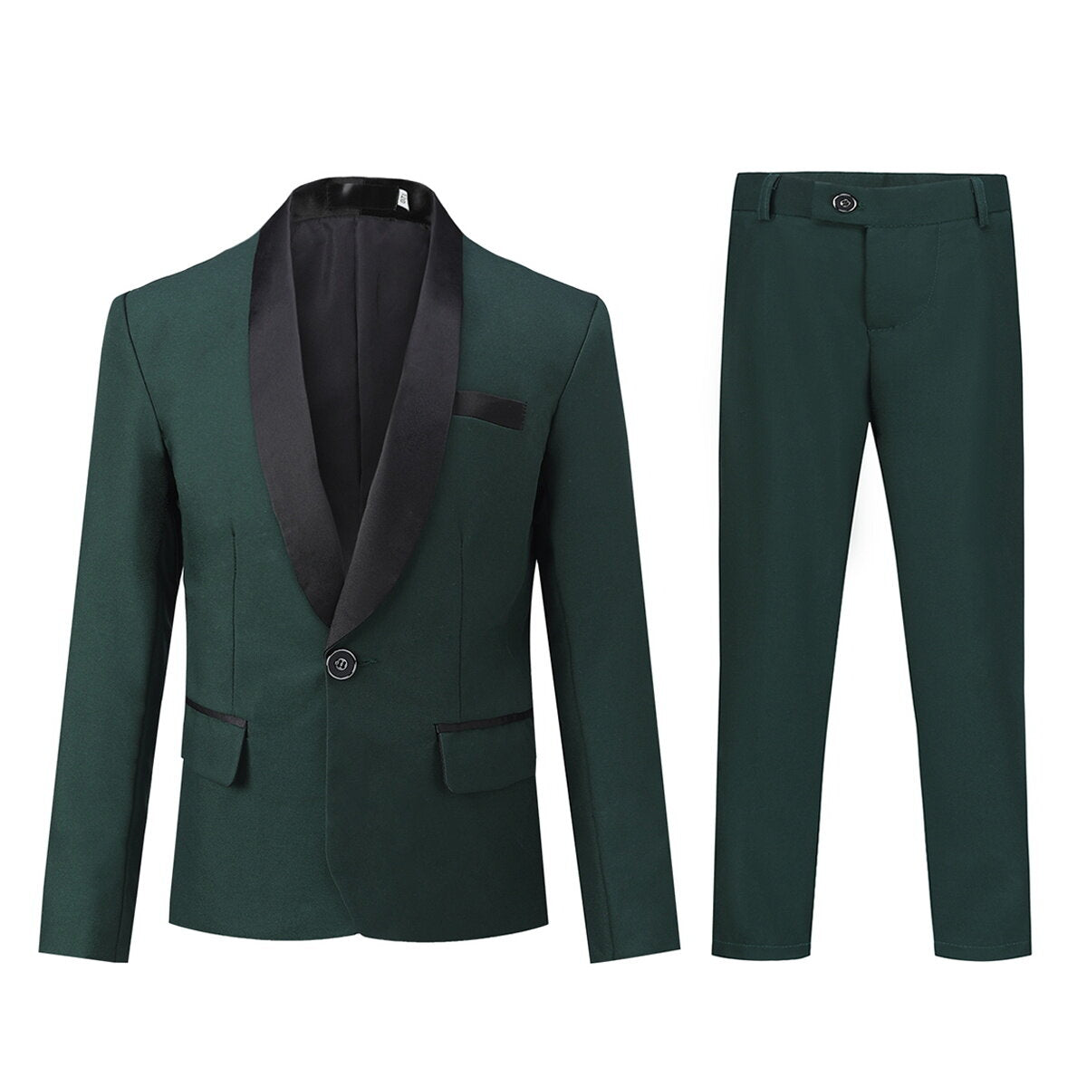 YFFUSHI Boys Youth Wedding Evening Dress Slim Fit Suit Blazer and Pants