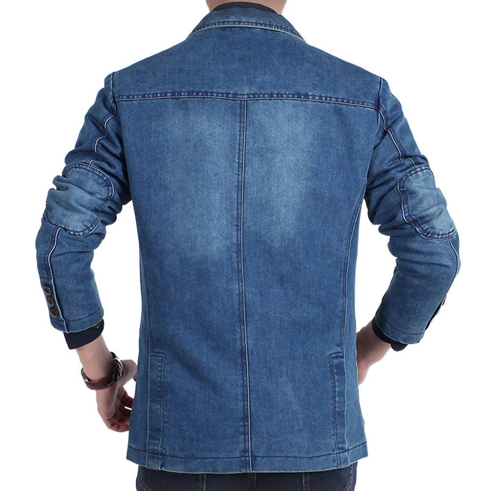 Cloudstyle Mens Casual two Buttons Slim Fit Jacket Lightweight Formal Business Blazer Sport Wathet Coat