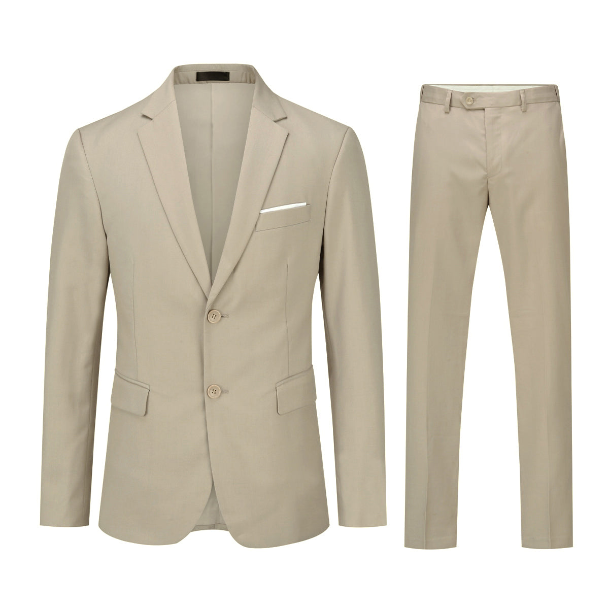 Cloudstyle Men's 2-Piece Suits Slim Fit 2 Button Dress Suit Jacket Blazer & Pants Set
