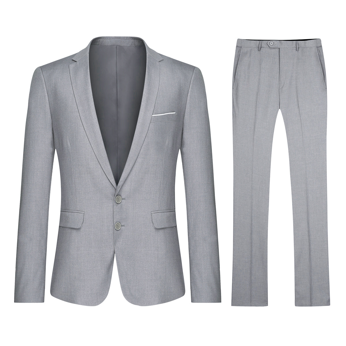 Cloudstyle Men's 2-Piece Suits Slim Fit 2 Button Dress Suit Jacket Blazer & Pants Set