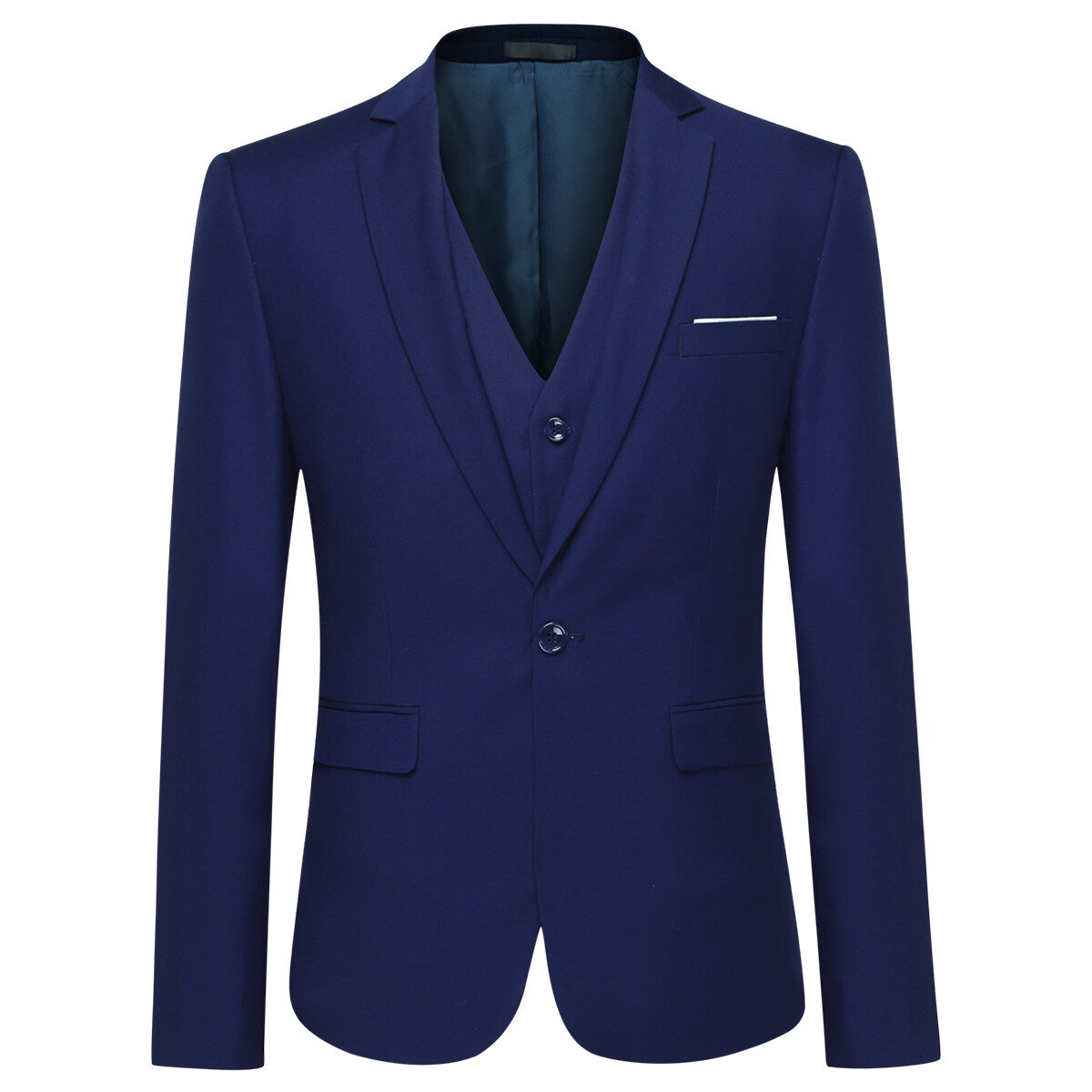 YFFUSHI Mens 3 Piece Business Classic 1 Button Suit Set