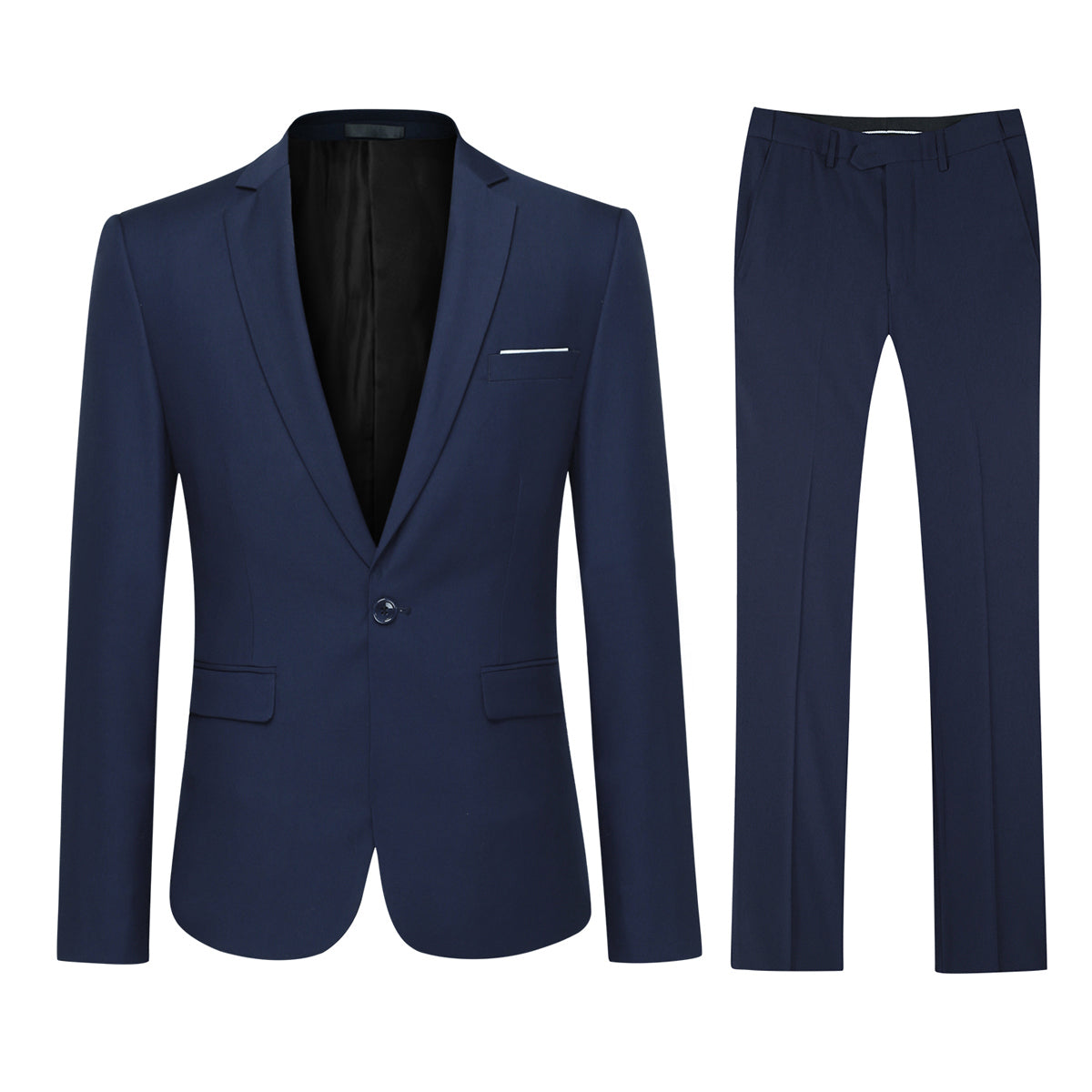 Cloudstyle Men's 2-Piece Suits Slim Fit 1 Button Dress Suit Jacket Blazer & Pants Set