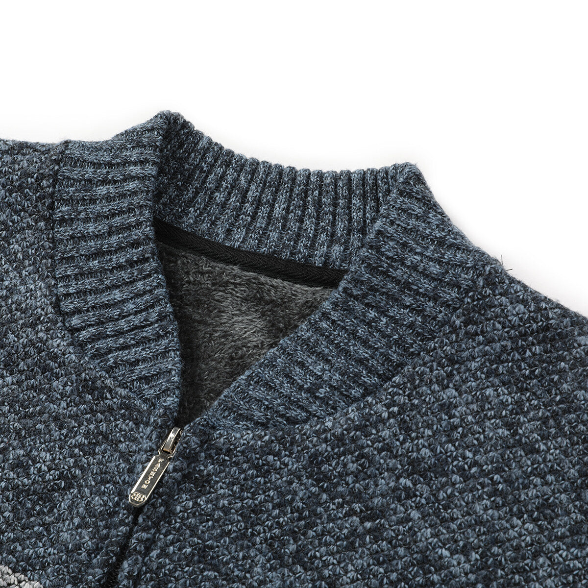 YOUTHUP Mens Casual Slim Full Zip Knitted Cardigan Sweaters