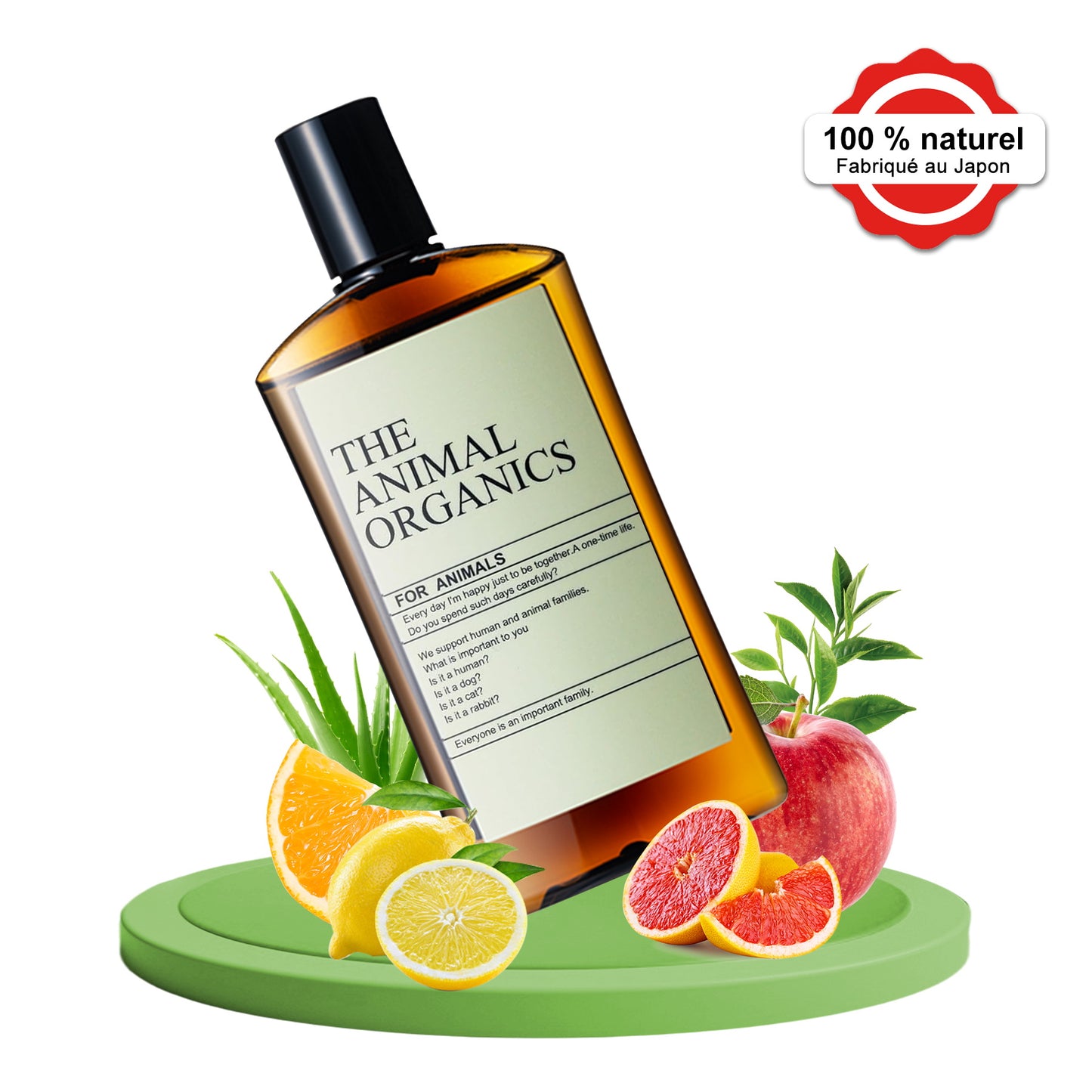Soins THE ANIMAL ORGANICS Gouttes pour les oreilles de chien Fabriquées au Japon 100 ml