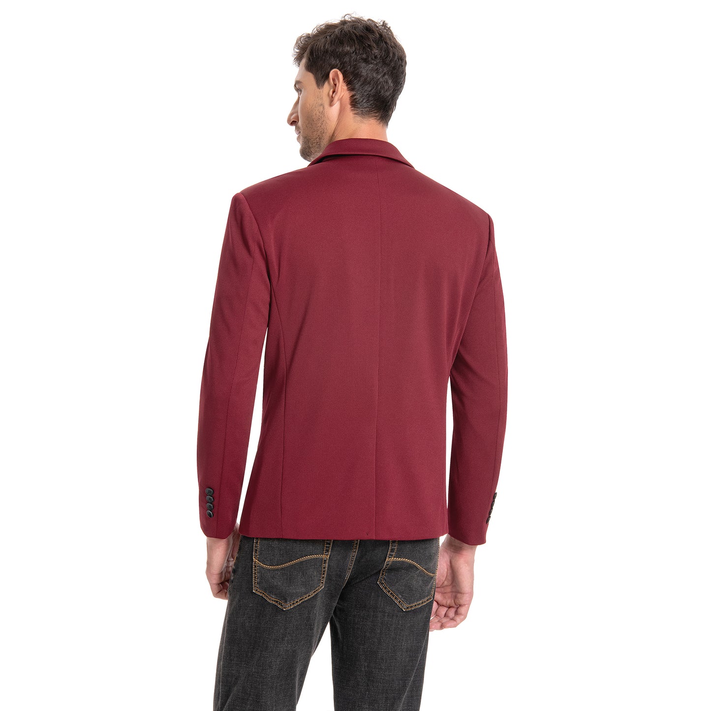 Cloudstyle Men's Suit Jacket One Button Slim Fit Sport Coat Business Daily Blazer