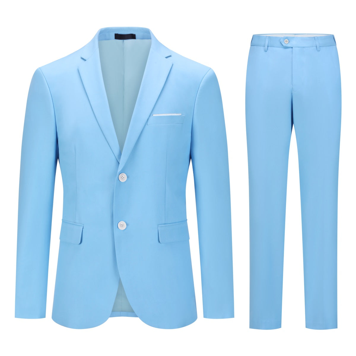Cloudstyle Men's 2-Piece Suits Slim Fit 2 Button Dress Suit Jacket Blazer & Pants Set