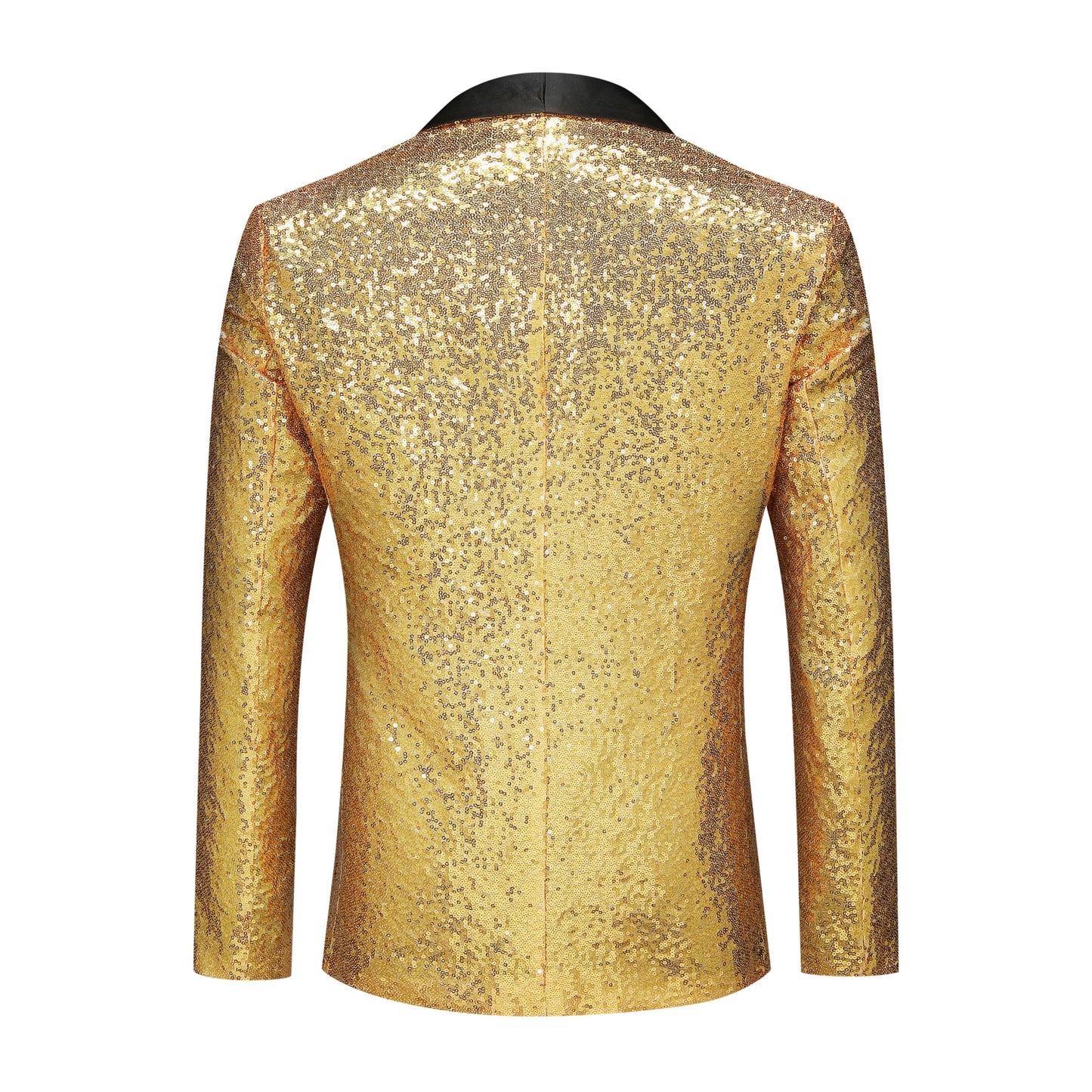 YOUTHUP Mens Shiny Sequin Wedding Suit Blazer
