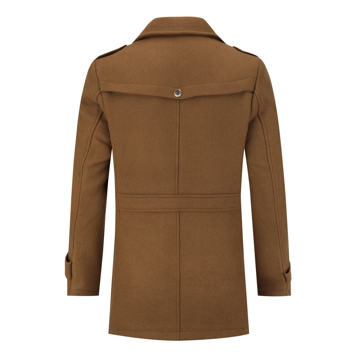 YFFUSHI Mens Thermal Wool Coat Casual Outing Lapel Jacket