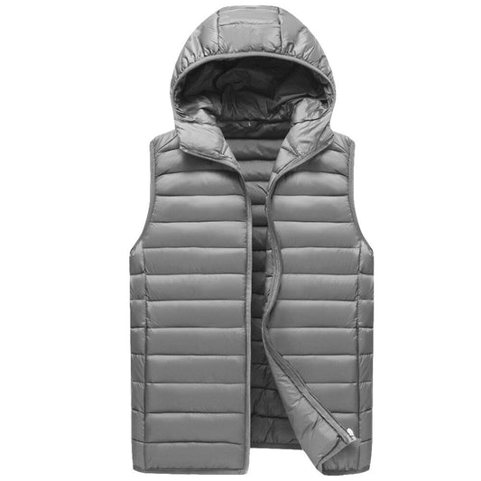 YFFUSHI Mens Hooded Padded Vest Lightweight Quilted Puffer Body Warmer Gilet
